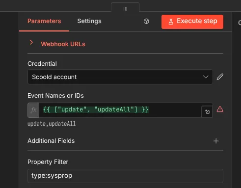 n8n integration screenshot