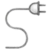 Depicting plug and cord