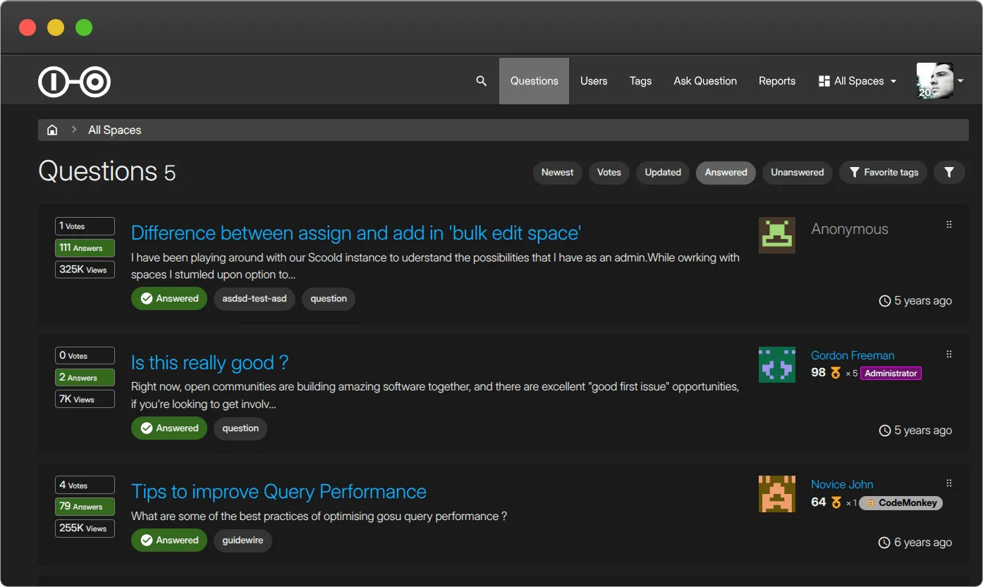 Scoold screenshot 1