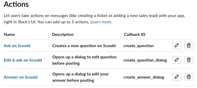 Slack Integration Screenshot