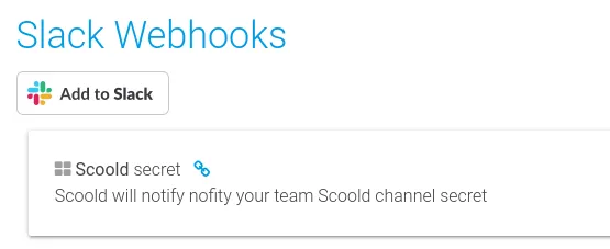 Slack Integration Screenshot
