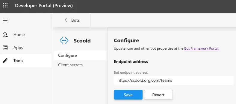 Teams Integration Screenshot