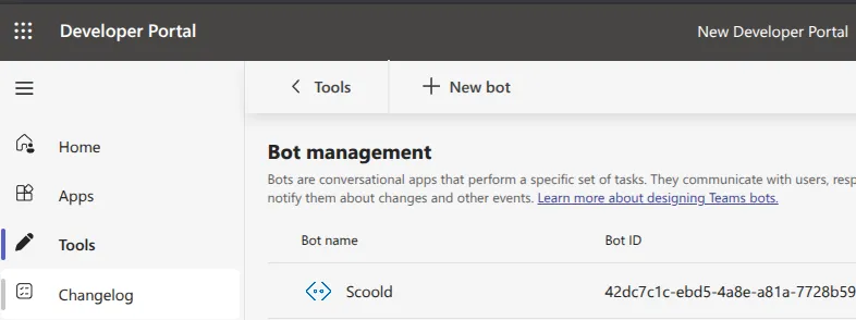 Teams Integration Screenshot