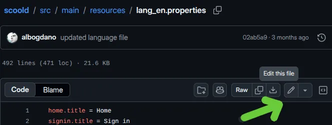 Translating files on GitHub